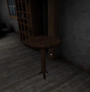 The Table from the Dining Room as it used to spawn in the Living Room in Version 1.0.