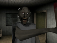 Granny hitting the player