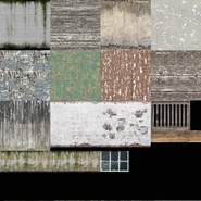 The texture of the main house. (Walls)