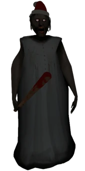 Granny's wearing Santa Hat