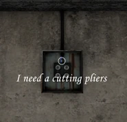 When you interact with a wire without the Cutting Pliers.