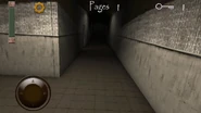 A screenshot of one of the hallways in the asylum