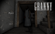 Granny looks around after triggering the Bear Trap (PC version)