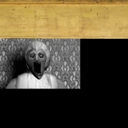 Abandoned dining room painting.