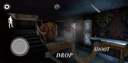 Screenshot of Grandpa while he is shooting to the Player