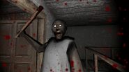 Granny attacking the player in the Foyer