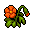Red flower item