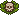 Icon skull wreath green