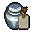 Porcelain funeral urn item