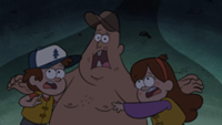 200px-S1e2 dipper mabel and soos frightened