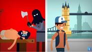Dipper's cameo in The Infographics Show.