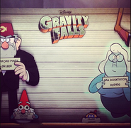 Gravity Falls Poster Board at Disney TVA.