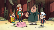 S1e14 Mabel, Wendy, and Soos laughing