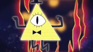 The two eyes on the right behind Bill Cipher