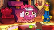 S2e19 pink cat appears