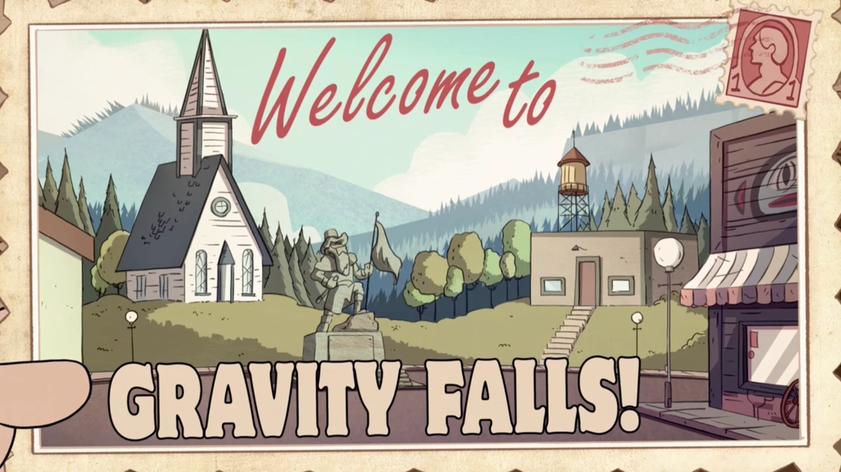 Town square Gravity Falls Wiki Fandom