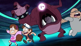 S2e8 dipper mabel blendin chased