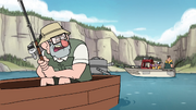 S1e2 grunkle stan holding fishing pole