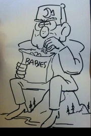 Image posted in 2013 by Alex Hirsch of what he'd post if on Tumblr'"`UNIQ--ref-00000001-QINU`"'