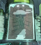 El Cambiaformas convertido en un Monstruo de Roca.