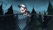 S1e5 dipper on fence