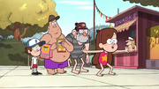 The Pines and Soos at the pool.