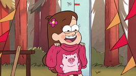 Mabel made a new sweater!