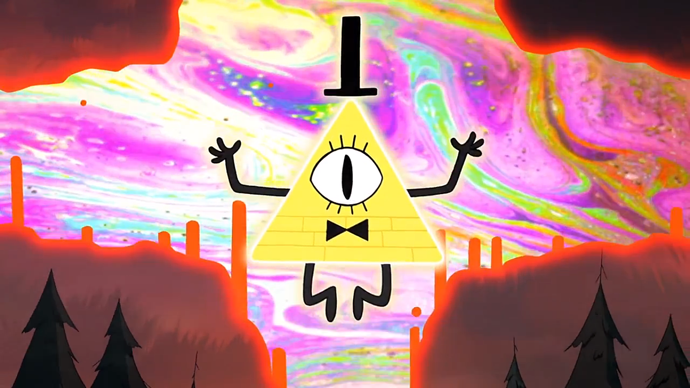 gravity falls bill cipher and dipper