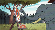 Short11 elephant painting