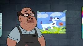 S2e18 puppy playing basketball