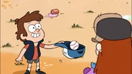 S1e9 Dipper getting the ball in the hat