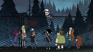 S1e5 everyone is over the fence except dipper