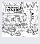 Greasy's diner sketch