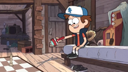 Knitting needles appear and Dipper's shoes make a double appearance