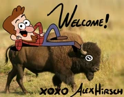 Alex's welcome image