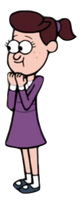 Unnamed girl with a ponytail in purple.png