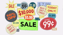 Price stickers.