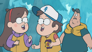 S1e2 dipper and mabel looking at each other