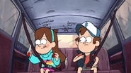 S1e5 Mabel holds a marker