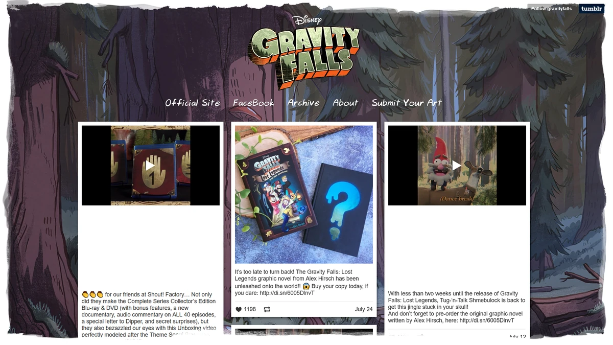 Gravity Falls (Tumblr) | Gravity Falls Wiki | Fandom
