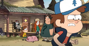 Dipper huye con la cinta