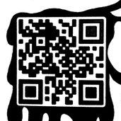 QR code in the coloring book that originally could be scanned to access Soos Cast