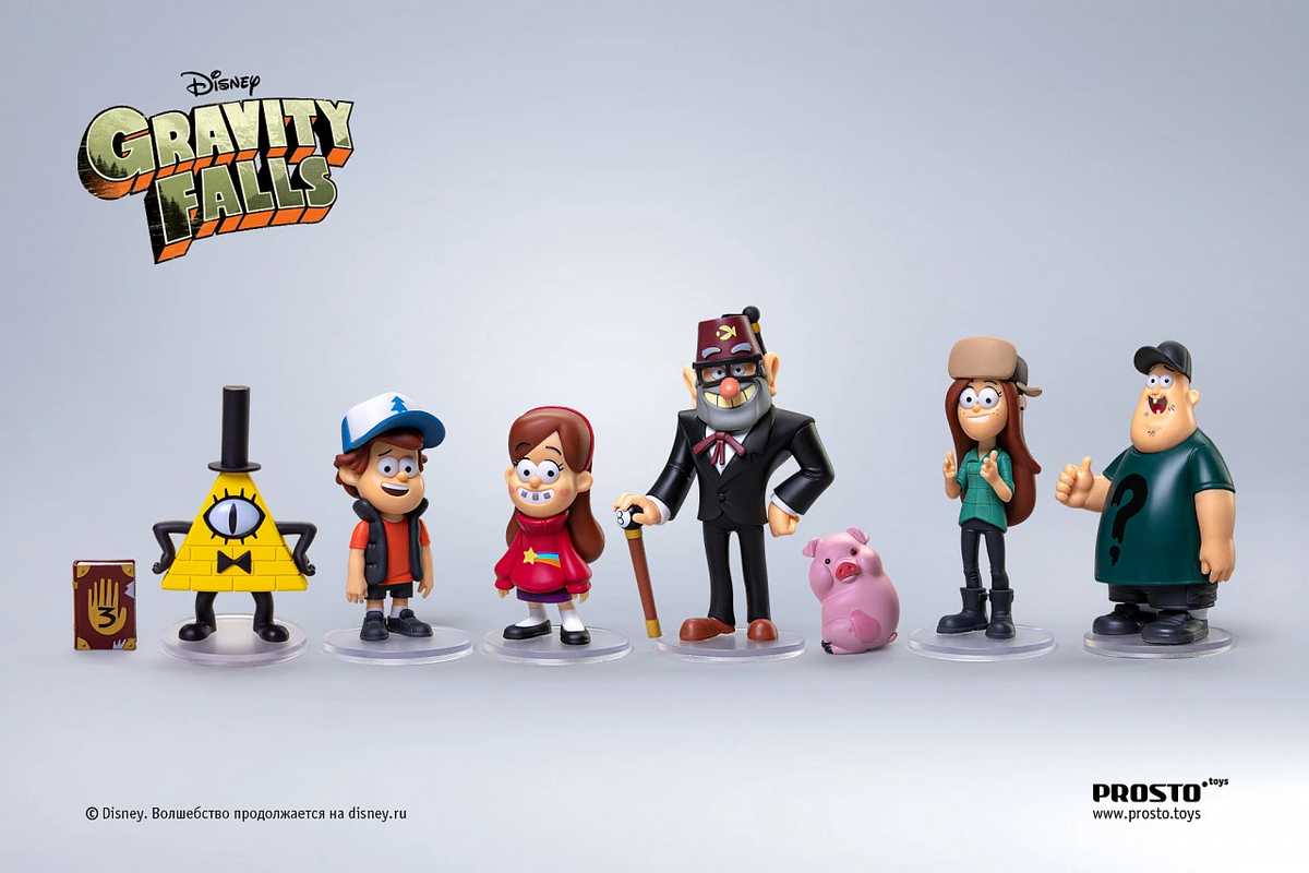 Gravity Falls Figures Toys Cartoon Character, Bill Dipper Stan Wendy Mabel  Soos