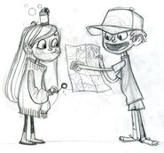 Dipper y Mabel Brigette Barrager