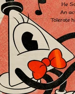 Bill Cipher in a rubberhose style by Joe Pitt.