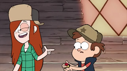 Wendy le entrega las llaves a Dipper.