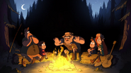 Opening stan, soos, mabel, dipper and wendy in forest