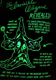 The Invisible Wizard made visible, as seen in Journal 3 under blacklight.