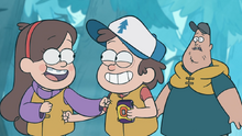 Mabel e Dipper se socando