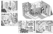 Mystery shack inside sketches